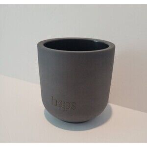 Haps Mood Care Ceramic Candle Vessel Charcoal Gray